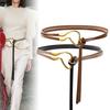 Belt Leather Women'S Simple Thin Belt Women'S Suit Dress Knotted Fashion Belt