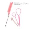 Yousheng 1 Set Hair Braiding Tool Solid Anti-Scratch Lightweight Hair Disk Pull Pins Clips Comb Set for Female