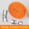 Quick Metal Press Lock Shoelaces No Tie Elastic Laces For Sneakers Kids Adults Easy Wear Durable Shoe Laces