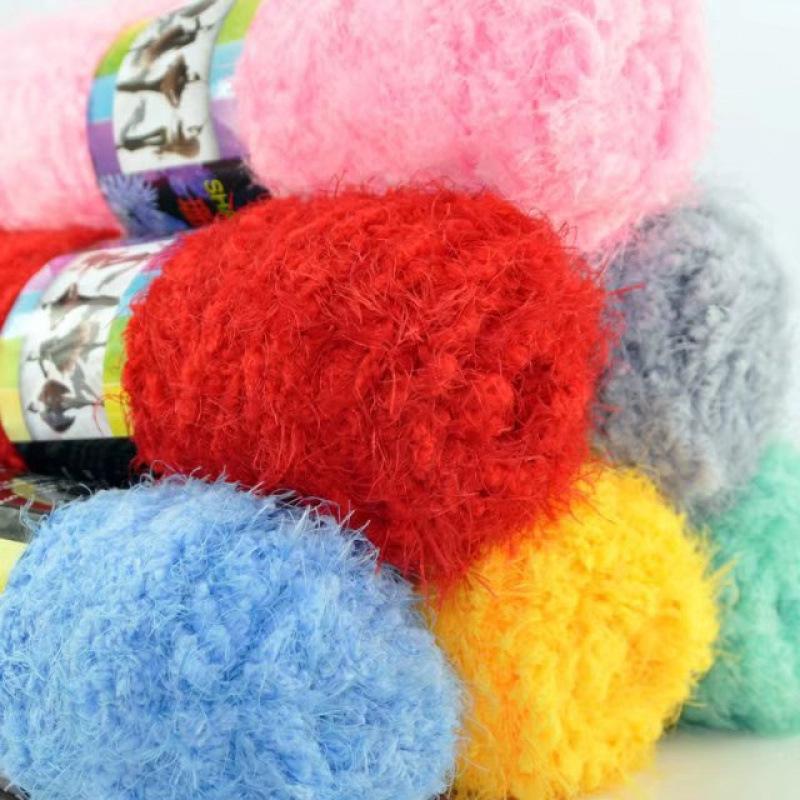 Phoenix Coral Mink Velvet Yarn - Long Hair Imitation Fur