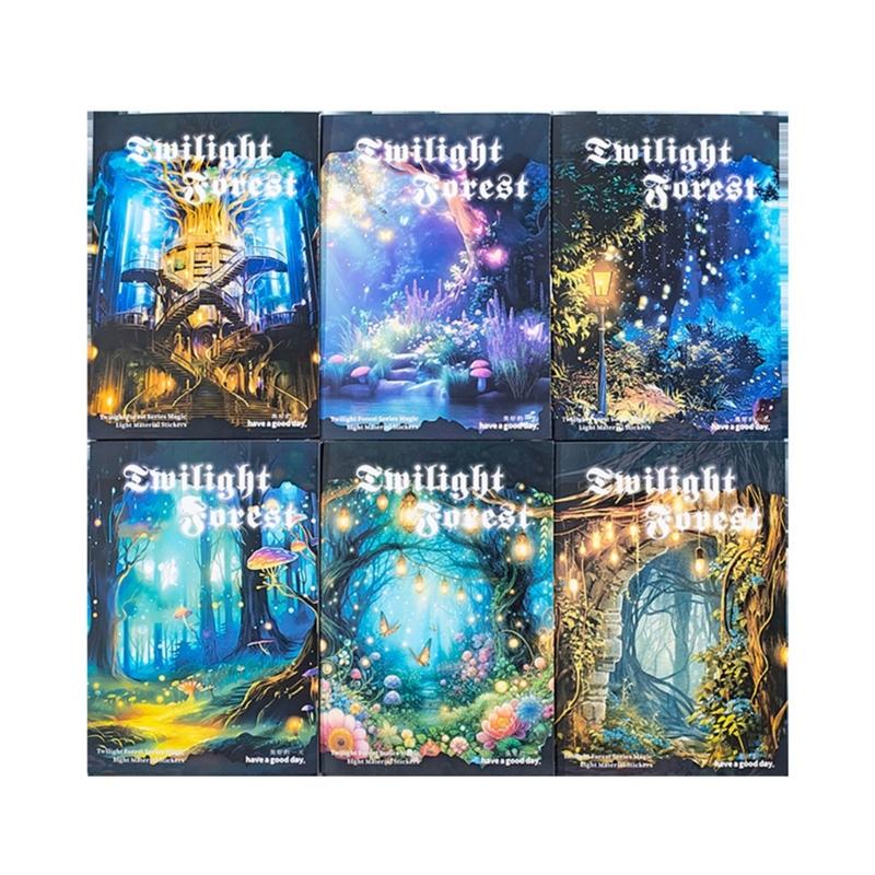 10 Sheets DIY Scene Sticker Landscape Sticker Aesthetic Sticker Forests Series Sticker Scrapbook Sticker Journal Sticker