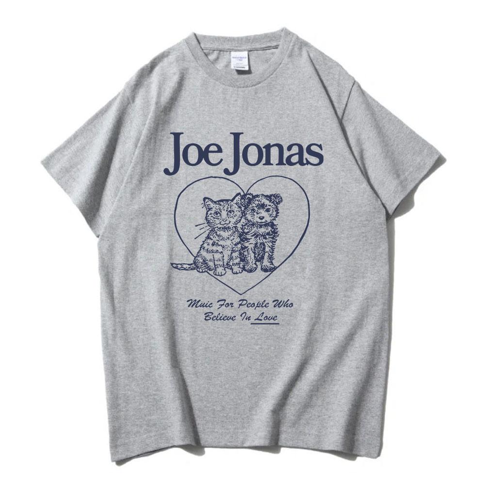 CAt Meme Animal Friends Tee Singer Joe Jonas Graphic T-shirt Casual Summer Round Neck T Shirt for Female Unisex Streetwear Women