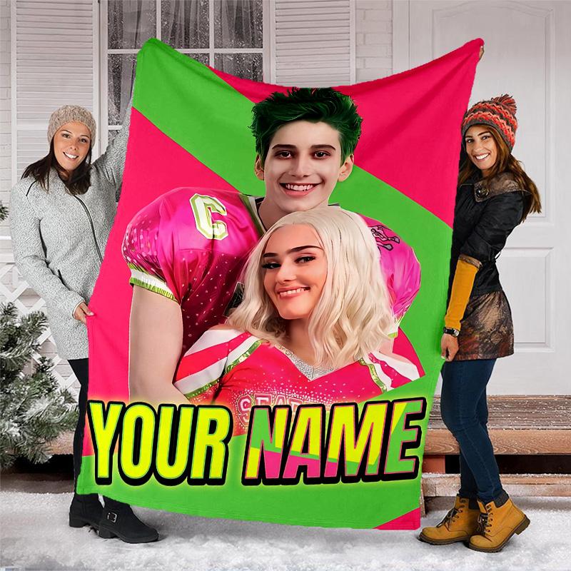 Customiz Name Personality Zombies Blanket Soft&Warm Office Bed Travel Lunch Break Blanket,Gift All Seasons