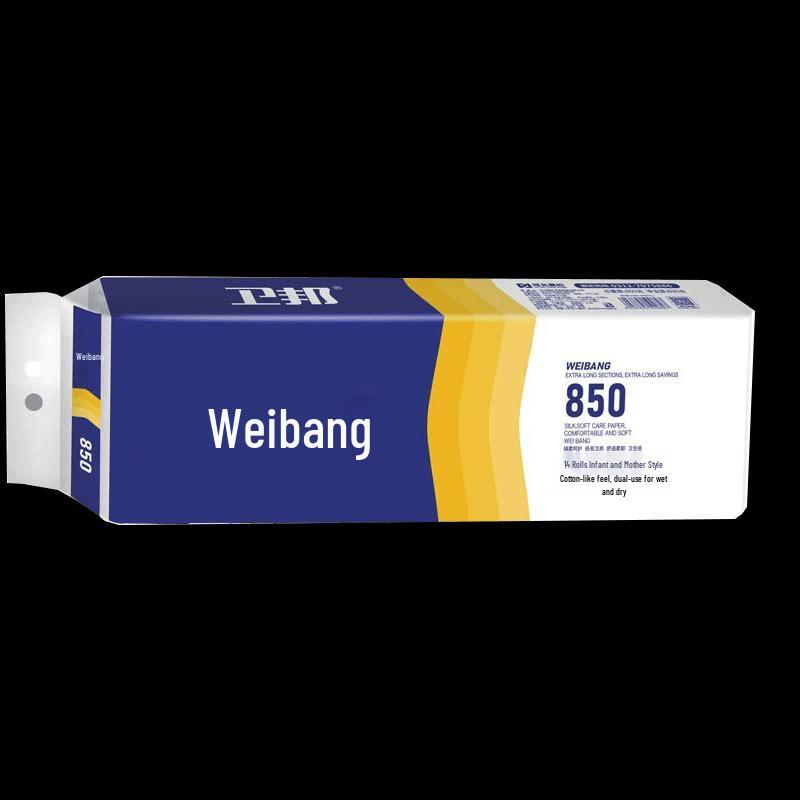 Weibang 0897U Cloud-feel 6-Ply Coreless Toilet Paper, 14 Rolls