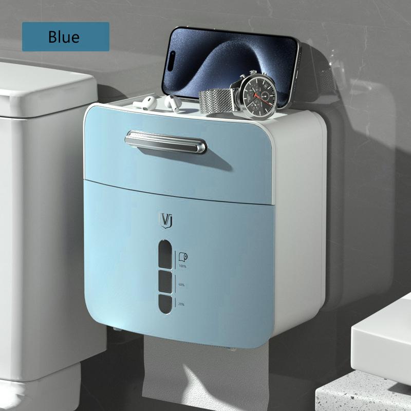 Bathroom Box Toilet Tissue Bathroom Punchfree Toilet Roll Toilet Paper Multifunctional Storage Box