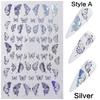 Holographic 3D Butterfly Nail Art Stickers Multi-Purpose Adhesive Sliders for Colorful DIY Nail Designs