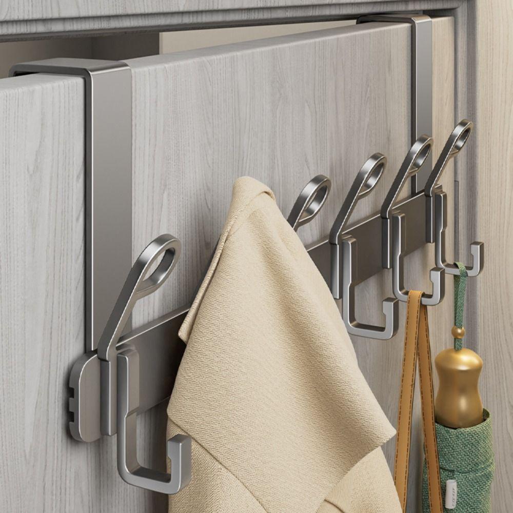 

Крючок без прокола за дверью Менее шумная подвесная полка для хранения вещей Наддверная вешалка для спальни
