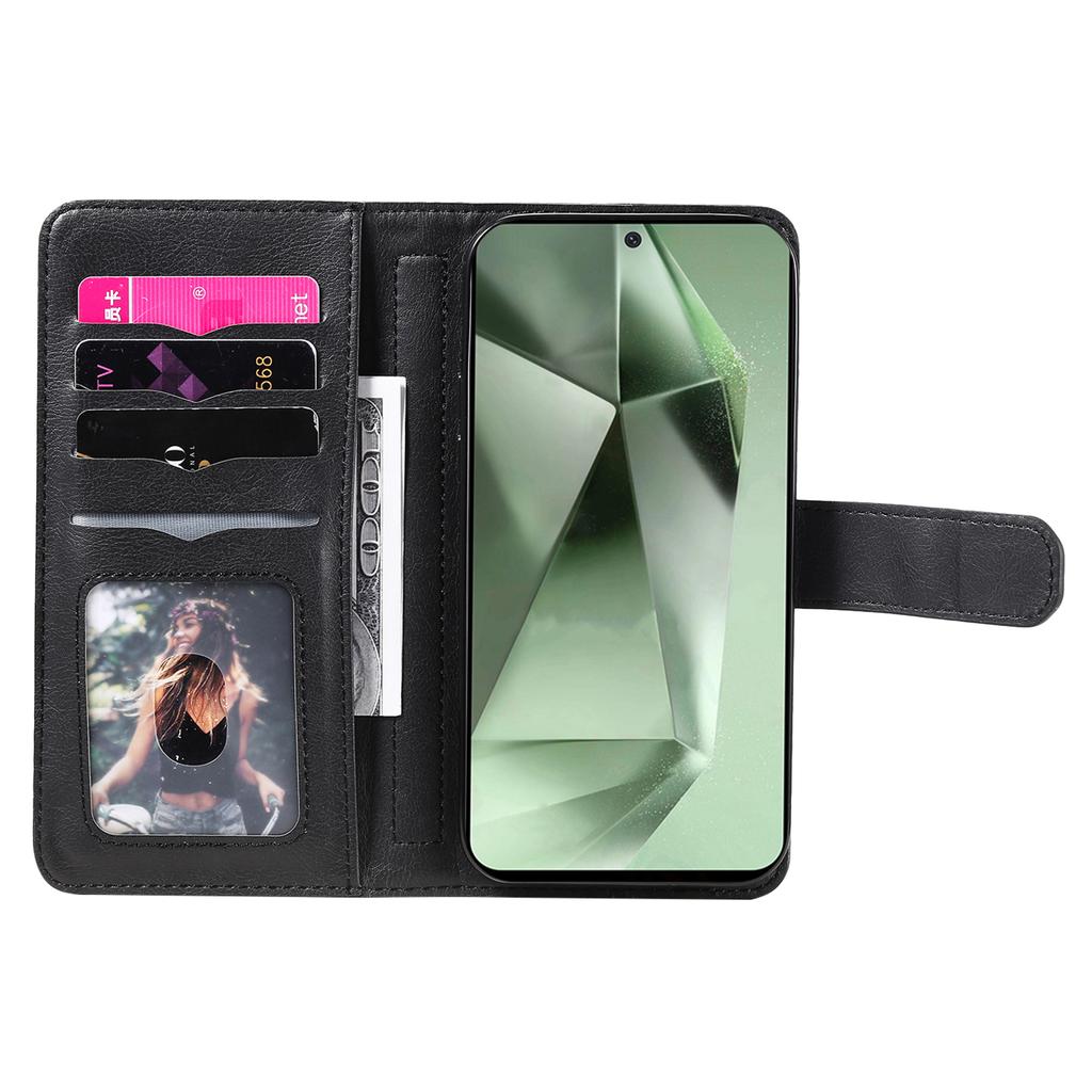 For Samsung Galaxy S24 FE Leather Case with 10 Card Holder Phone Cover Stand