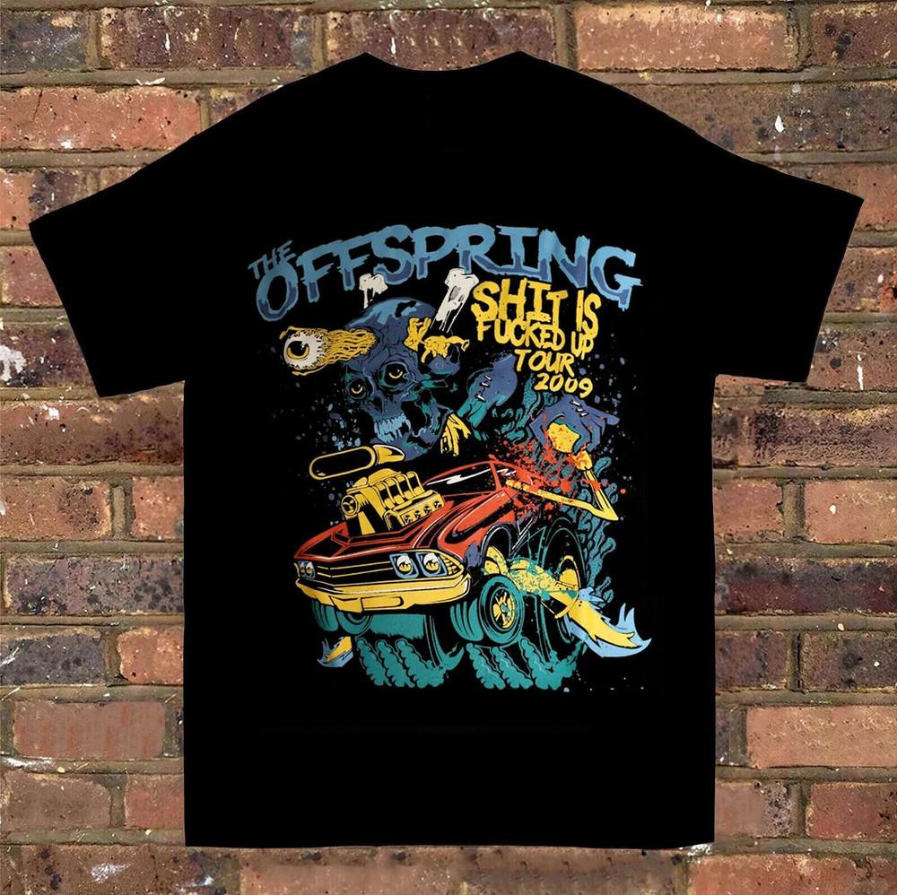 The Offspring Band Music Tour Black T-Shirt Cotton Unisex Unisex T-Shirt XXXL