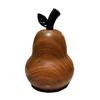 Wood Grain Pear Toothpick Dispenser Dental Floss Toothpick Holder Home Office Restaurant Kitchen Desktop Toothpick Organizer Container