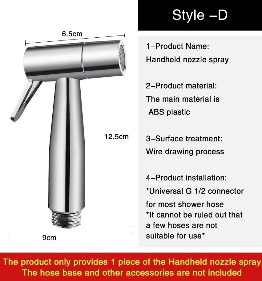 

Bidet Toilet Sprayer Head Handheld Bidet Faucet Spray For Sanitary Shattaf Shower Head Self Cleaning Bathroom Accessories