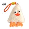 Flauschiges Cartoon-Hängeornament Niedlicher Tier-Plüsch-Schlüsselanhänger mit großen Augen, Dreieckiges Monster-Anhänger für Plüsch-Schlüsselanhänger Kinderrucksack, Weicher Taschenanhänger,
