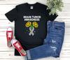 Brain Tumor Awareness, Brain Tumor and Kids Tshirt, Brain Cancer and Kids Tshirt, Sunflower Ribbon, Gray Ribbon and Kids Tshirt, Ribbon Awareness