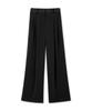 Michikoleondeonkosino Two-Pin Tuck Wide Slacks Black