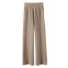 Fashion Elegant Drawstring Loose Wide Leg Pants Women Autumn Solid Casual Winter Slim Fit Woman Pants Vintage High Waist Office Ladies Trousers 2359