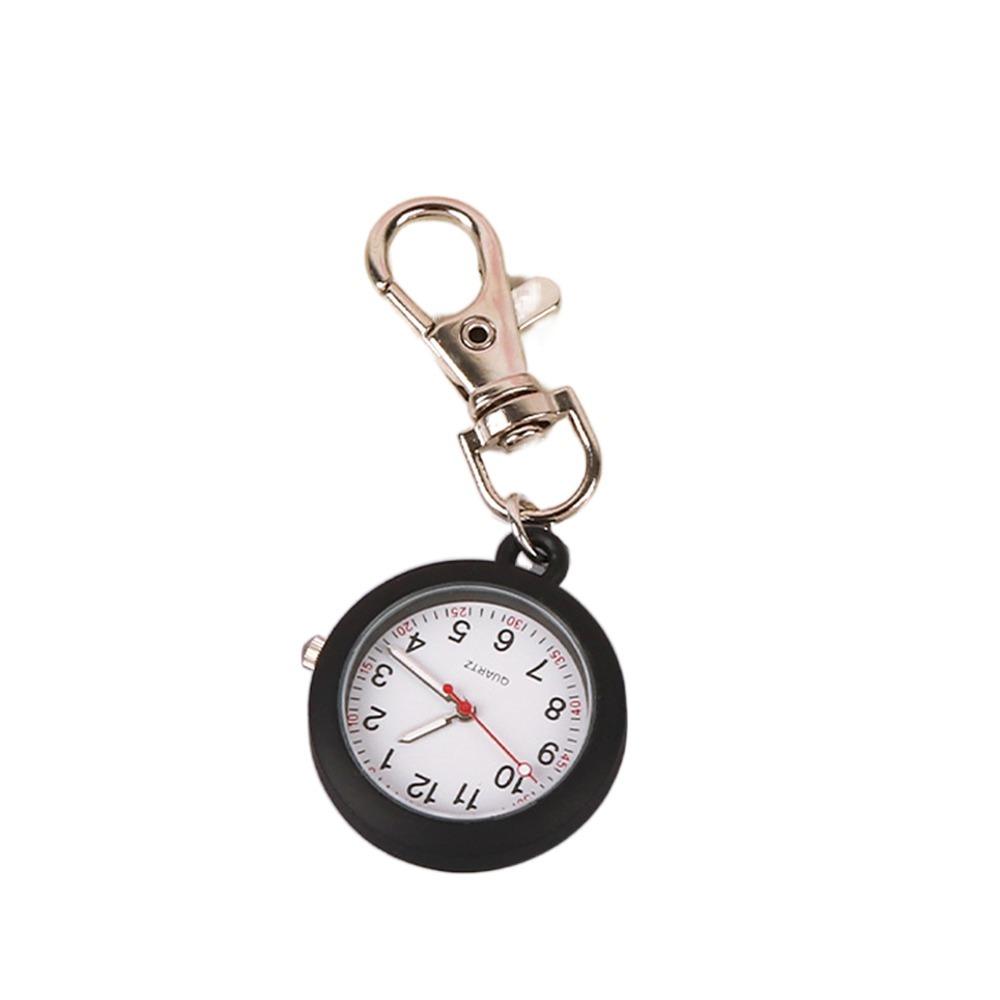Luminous LED Electronic Hanging Watch Waterproof Keychain Watch Portable Pocket Watch  School