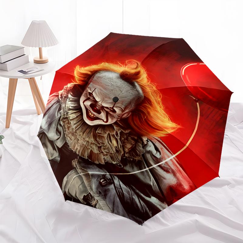 1pc Pennywise2 Umbrella, Sun Protection, And UV Shielding. It Has Eight Sturdy Ribs for Outdoor Use And Perfect Gift