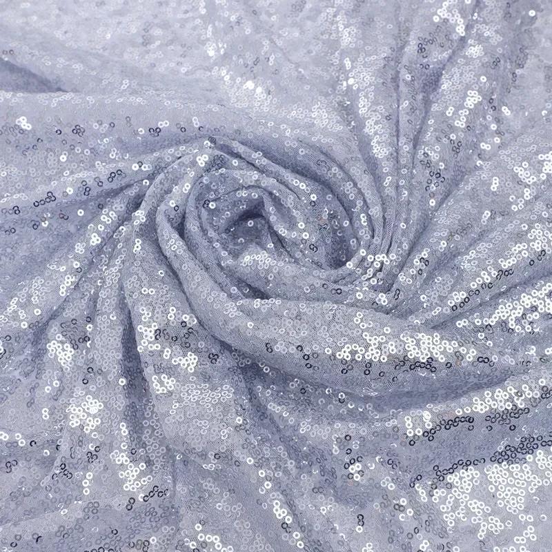 3mm Illusion Small Sequin Embroidered Fabric Stage Evening Dress Embroidered Fabric Background Tablecloth Luggage Fabric