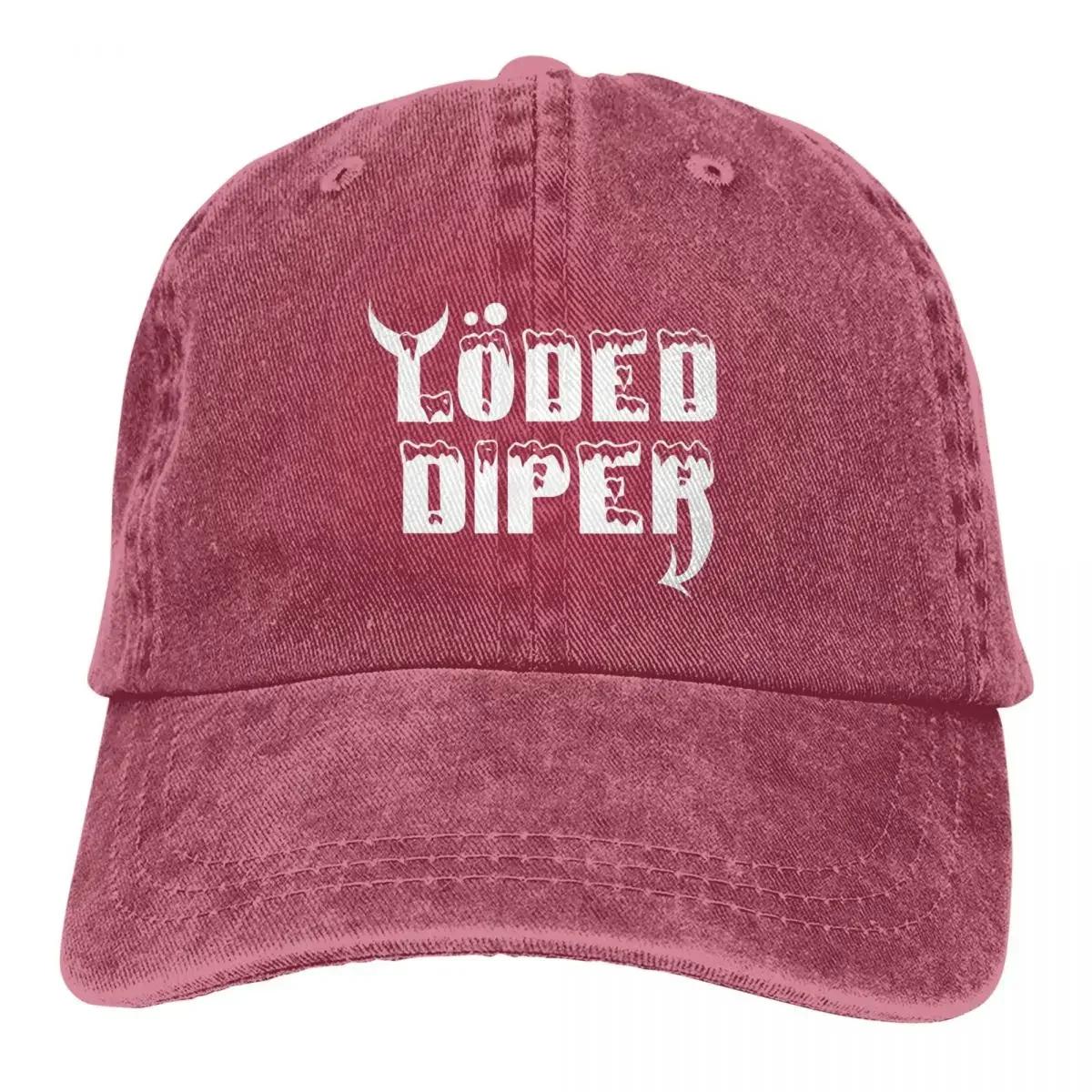 

Классические бейсболки с логотипом Loded Diper Band, унисекс, состаренные хлопковые кепки, летние регулируемые шляпы для отдыха на открытом воздухе Adjustable& 8Y