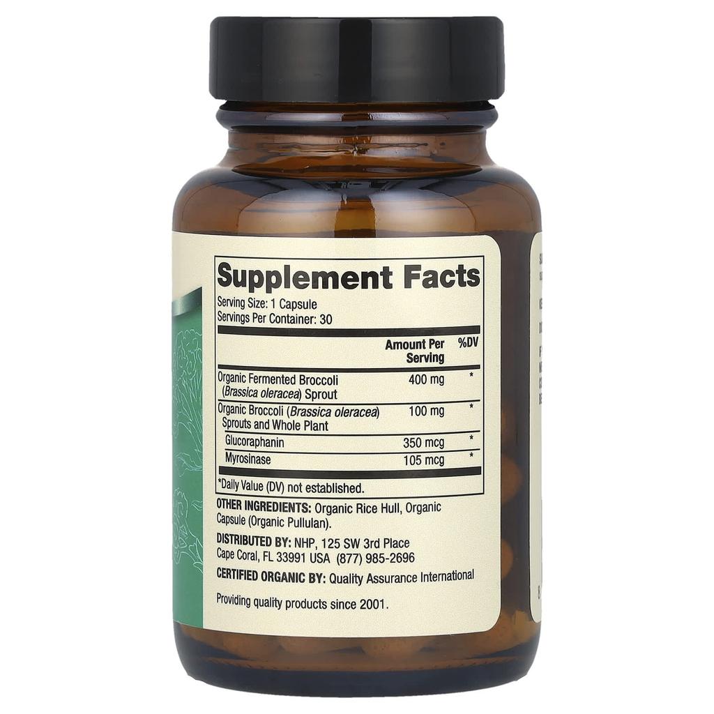 Dr. Mercola Organic Fermented Broccoli Sprouts, 30 Capsules