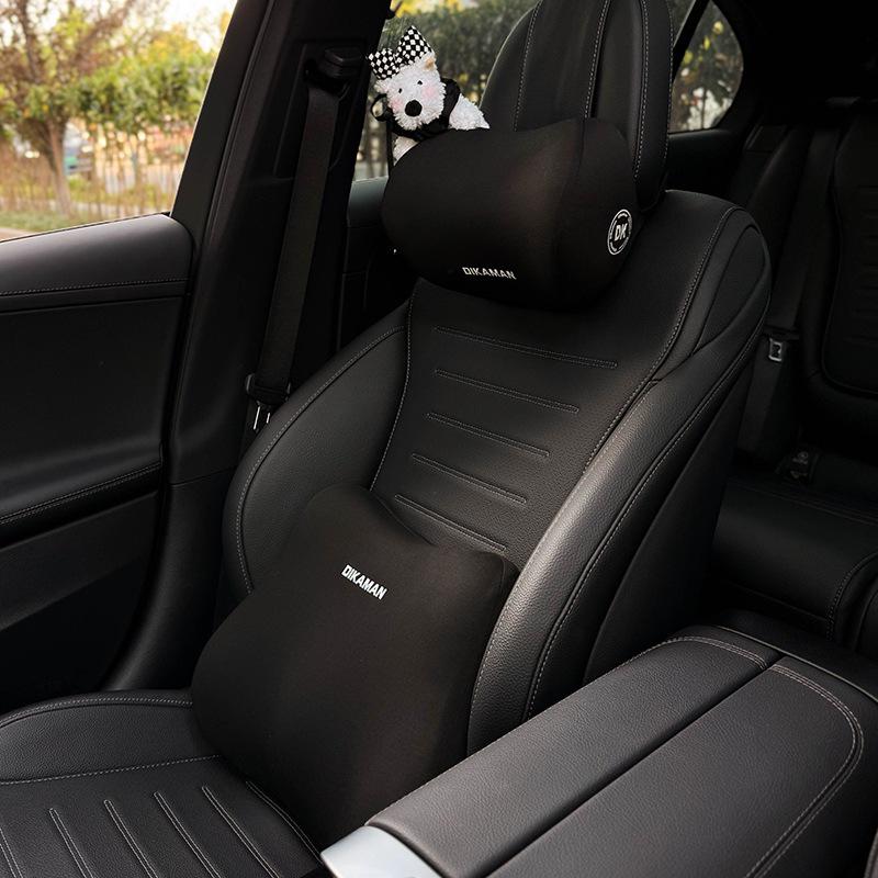 2025 Cute Creative Car Headrest & Lumbar Neck Support Pillow Set