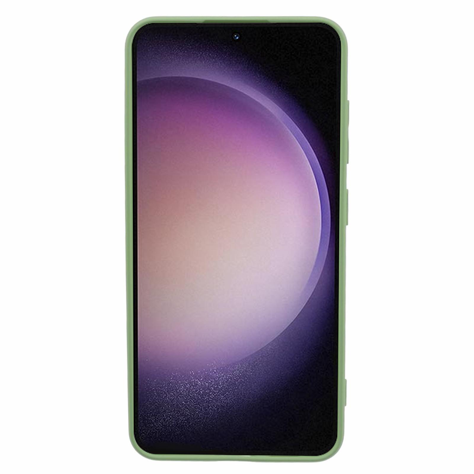 

For Samsung Galaxy S24 Phone Case Soft Fiber Lining TPU Cover Lavender Grey