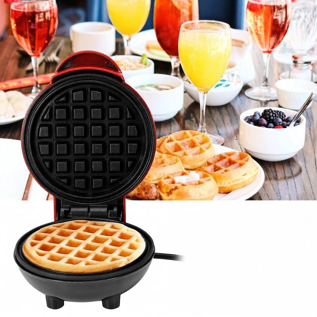 Mini Electric Waffles Maker Egg Cake Oven Breakfast Waffle Machine Kitchen Accessories