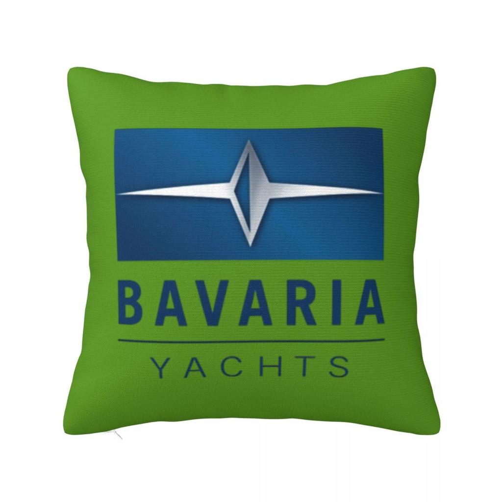 Bavaria Yachts Blue Silver Logo Square Pillowcase Cushion Cover Pillow Case Throw Pillow Cover for Home Sofa Living Room
