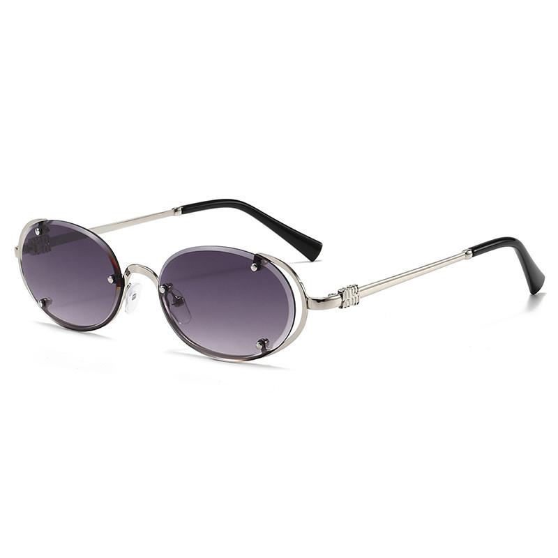 Summer Elliptical Sunglasses For Women With Uv400 Protection Pc Frame Stylish Outdoor Fashion