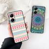 Mandala Texture Rose Flower Phone Case for Apple iPhone 16 17 Air 14 15 Pro Max Plus 16+ 16E 14+ ProMax Protective Cover