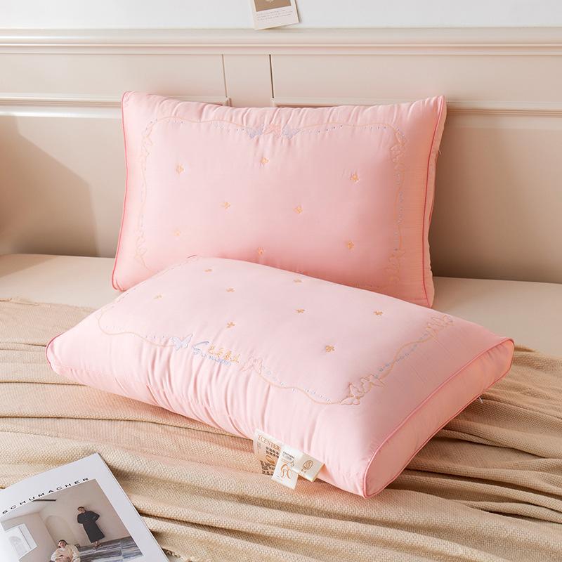 Home Pillow Hotel Hotel Pillow Core B&B Feather Silk Cotton Pillow Core Nantong Home Textile