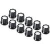 Classy-10Pcs Black Potentiometer Control Knob Volume Audio Control Knobs Electric Guitar Bass Parts