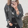 Women's Fall Lapel Loose Corduroy Shirt