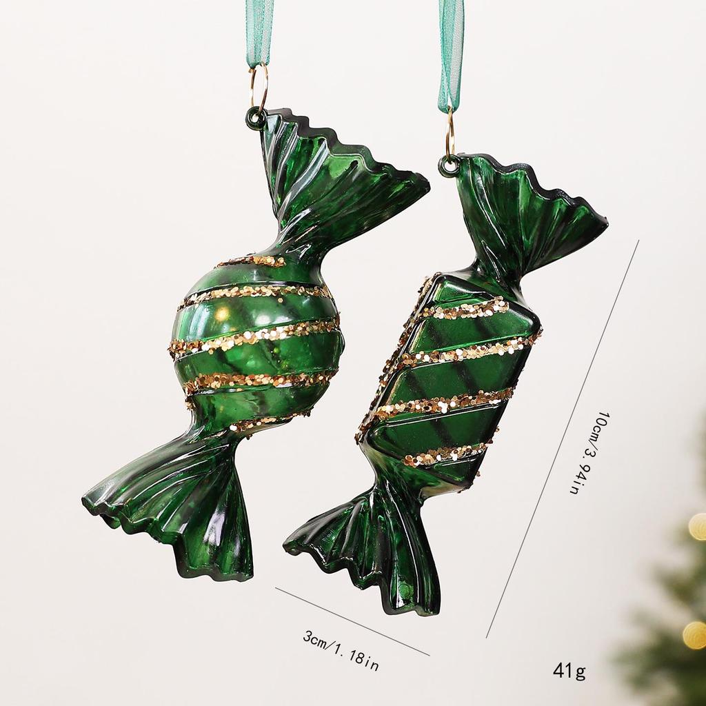 Gradient Color Snowflake Christmas Ornaments - Acrylic Decorations