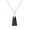 Natural Stone Pendant Jewelry Making DIY Necklace Earrings Accessories Gift Trapezoid Shape Safe Luck Tag Natural Stone Necklace