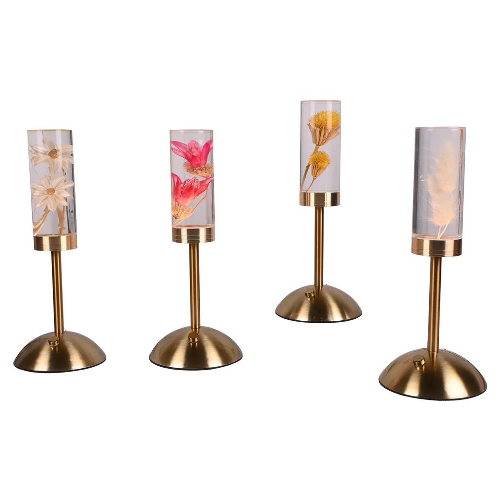 LED Table Lamp Creative Dimming Night Light Immortal Flower Desk Lamp for Bedroom Bedside Atmosphere Lamp Decorative Ornaments