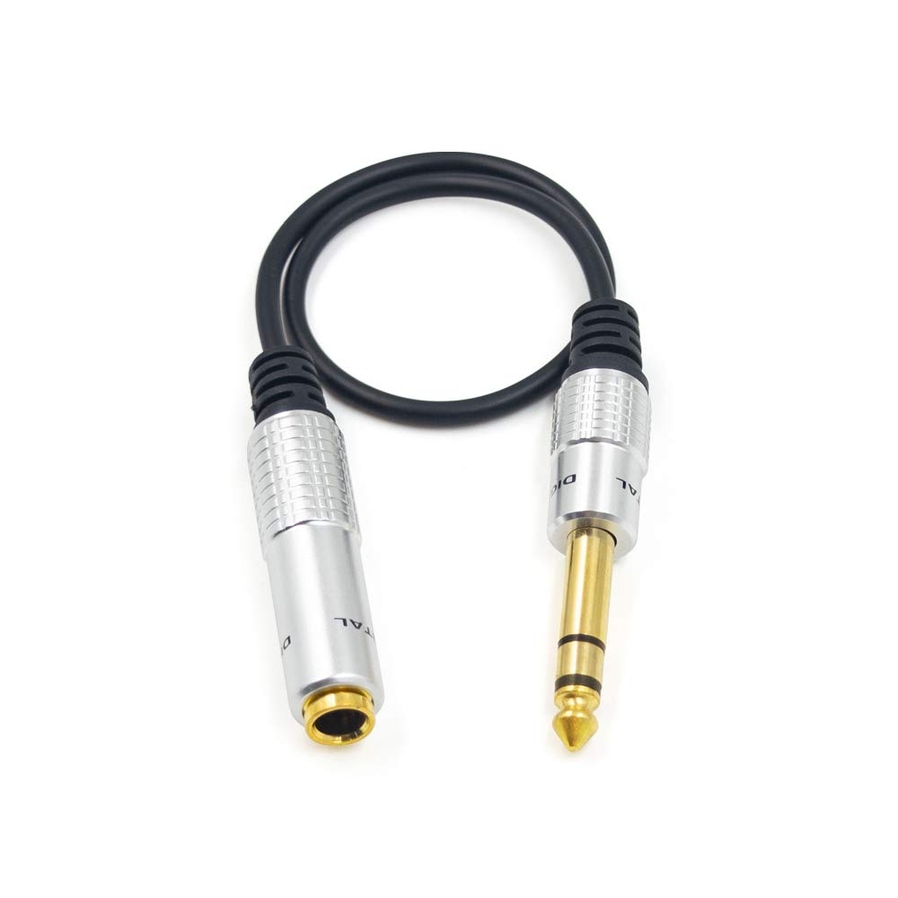 

Maxhood Audio Стандартный штекер TRS к удлинителю стерео аудио кабель 30 см Мужской к 6,35 мм кабель, 6,35 мм 6,35 мм (мужчина) (женский) 6,35 (6.35 6.35 Женский)