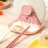 Lid Stand Shovel Holder Cartoon Shaped Multi Slots Cooking Utensil Storage Rack for Kitchen Use