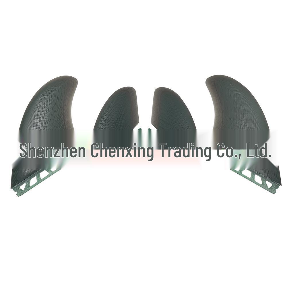 Fiberglass Two-Color Spliced Fish Tail Surfboard Fin RM