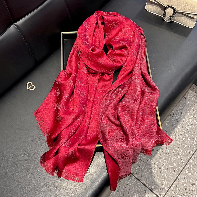 New Ladies Elegant Print Hijab Tencel Cotton Long Scarf With Four Seasons Sun Protection Scarf Decoration Shawl Wrap Headscarf