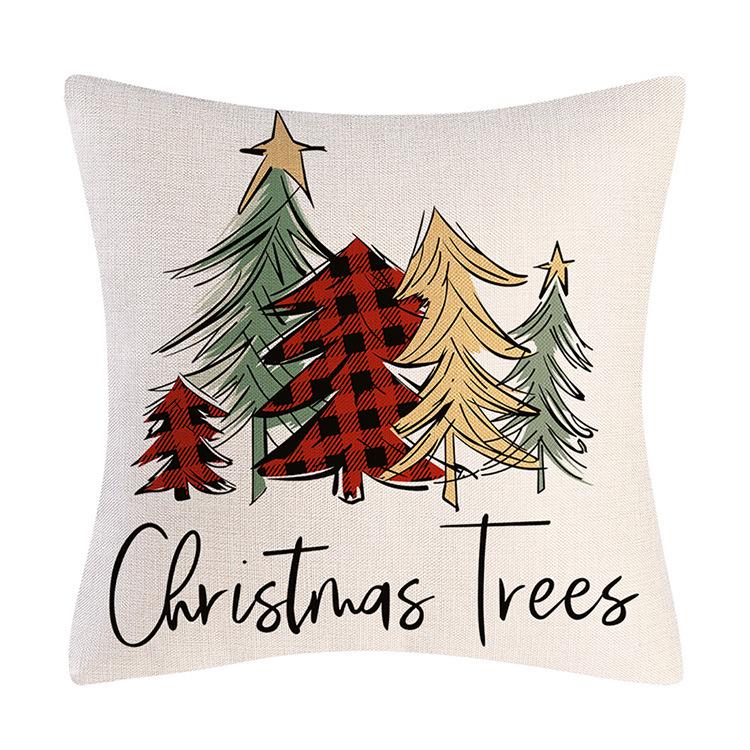 New Christmas Pillowcase Home Sofa Cushion Cover Living Room Festive Decoration Pillow