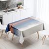 Sunset Windmill Scenery Tablecloth Party Restaurant Banquet Decor Stain Resistant Waterproof  Home Table Decoration