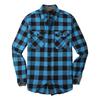 Men's Casual Fashion Plaid Long Sleeve Shirt Men's Pocket Button Shirt