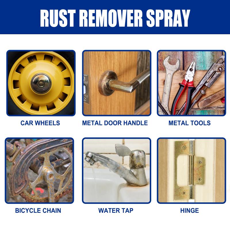 Rust Remover Spray, Car Wheel Reconditioning Rust Removal Paint Polishing Cleaning Decontamination Spray 1pcs