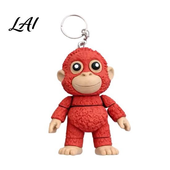 Lightweight Keychain Punch Monkey His Tiny Plush Buddy Exquisite Backpack Purse Car