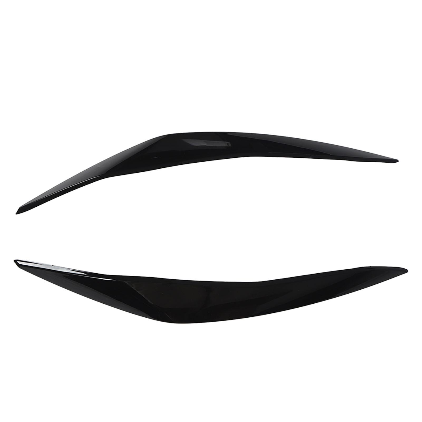 

2 Pcs Headlight Eyebrow Left Right Front Light Eyelid Cover Trim for 5 Series F10 Pre‑LCI 2010 to 2013