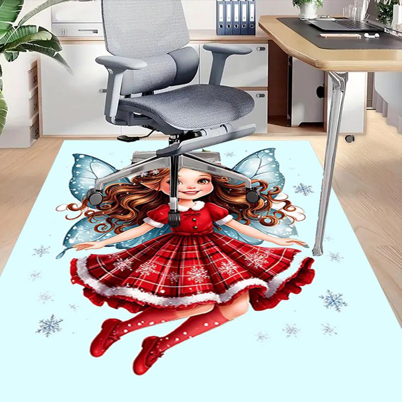 1PC Christmas, Fairy Extra Large Non Slip Floor carpet, Office, family, Studio   Large Area Rug Indoor Rugs, Bold Statement Piece