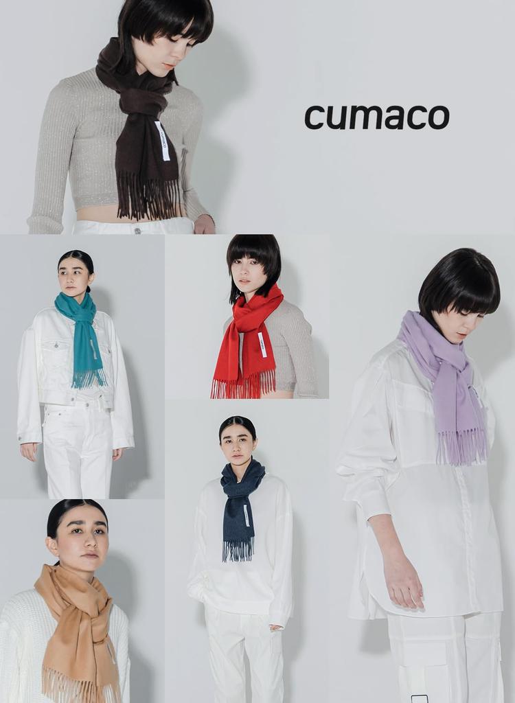 Light Blue Cashmere Solid Thick Brand Light [cumaco] 11. 100% Scarf, Color, Unisex, Large, Stole, Name, Gift, Blue, C-A0011B-0502