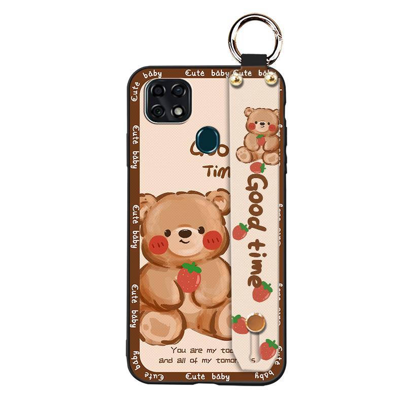Waterproof Wrist Strap Phone Case For ZTE Blade V2020 Vita/Blade20 Smart/10 Smart Fashion Design Anti-knock Ring Cartoon