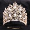 DIEZI New Arrival Princess Big Crystal Crown For Women Wedding Bridal Bride Luxury Elegant Queen Tiara Crown Hair Accessories